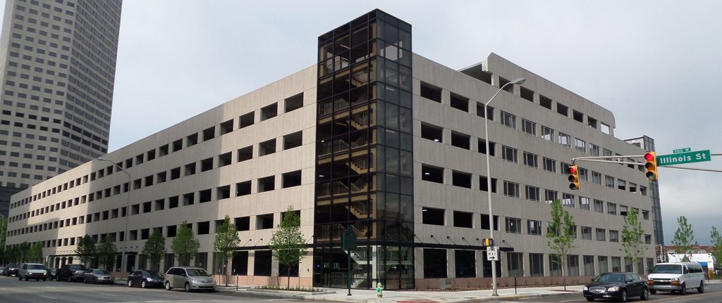 OneAmerica Parking Garage & Pedestrian Bridge