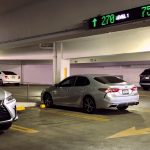 Automated parking guidance display inside garage