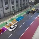 Rendering of a managed curb