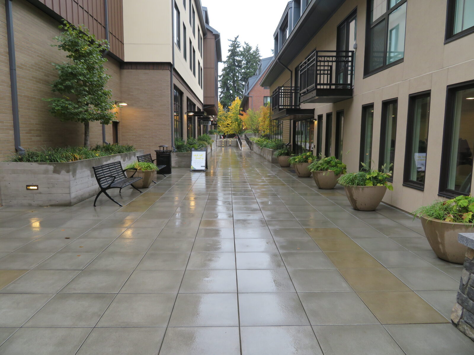 Cracked Concrete Pavers at New Luxury Apartment Complex