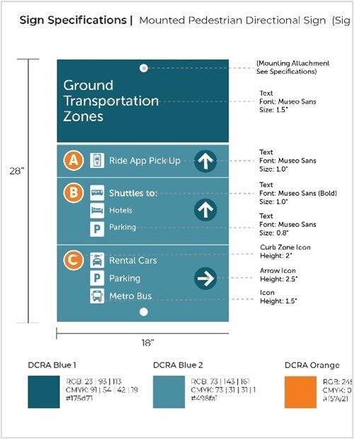 The terminal curbside area at Dane County Airport